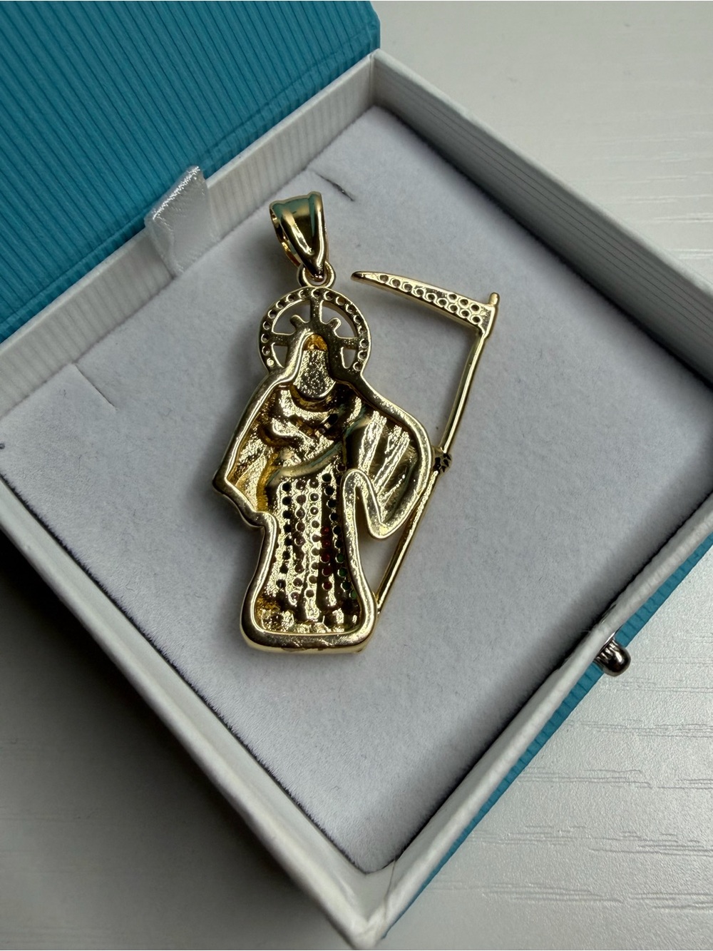 Santa Muerte Pendant View 3